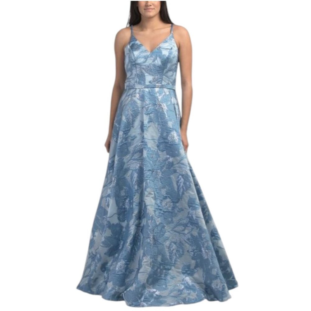 RENE BY RENE RUIZ Sleeveless Fil Coupe Gown